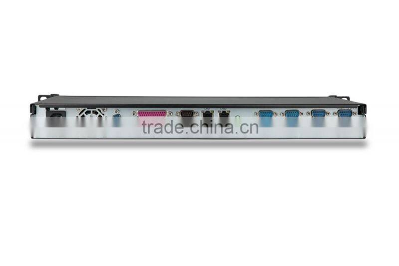 1U 19 inch standard embedded server chassis with Pentium dual core G3250, 3.2G, 2G/32G SSD, 250 watts, turbinr cooling