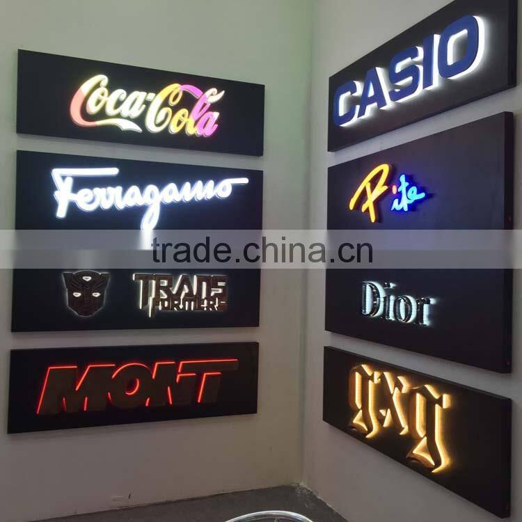Outdoor waterproof led illuminated lighted sign letters