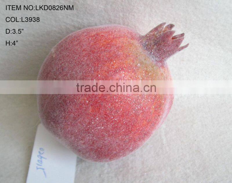 decorative artificial foam pomegranate fruits 3.5"*4" with emulation sugar for havest home decoration