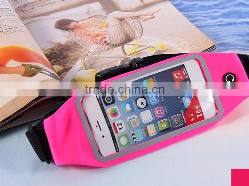 Multifunctional waterproof waist belt bag capable of touch screen belt bag