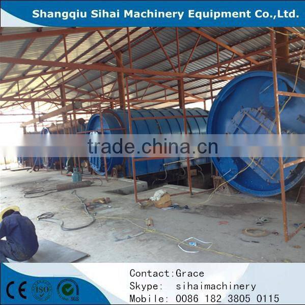 High quality scrap plastic recycling for fuel oil machine