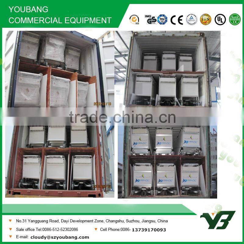 Hot sell 3 wheels aluminum alloy airport trolley with brake (YB-AT01)