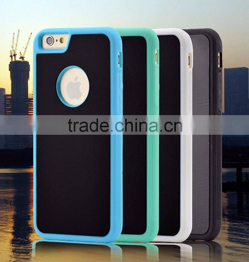 2016 Hot selling silicone products tpu and pc anti gravity phone case magic adsorption case for Iphone 5/5s 6/6s 6/6s plus