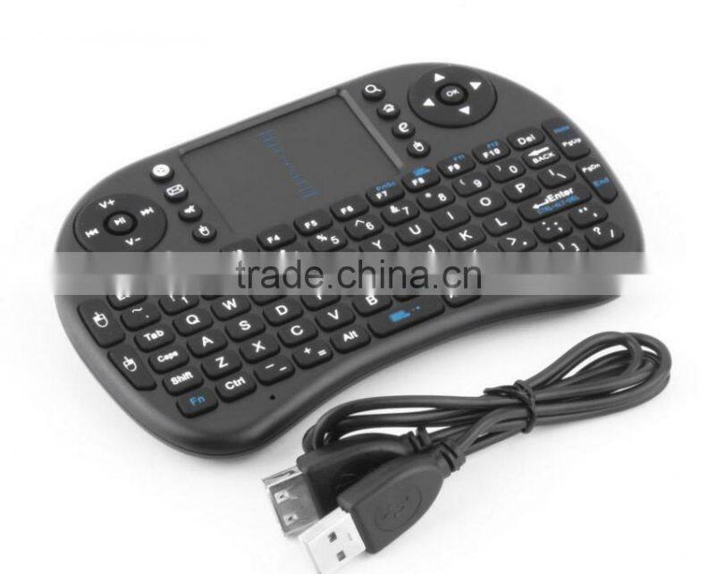Mini Wireless Multimedia Keyboard 2.4G with Touchpad Handheld Keyboard for PC Android TV