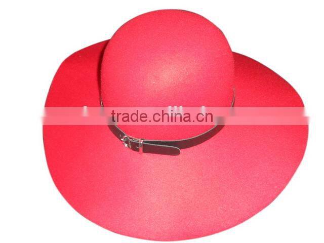Cost price hot selling wholesale ladies wool fashion felt hat
