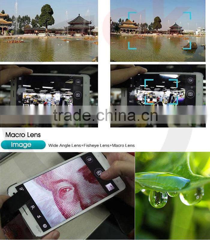 high quality optical glass lens 0.4x super wide angle lens macro lens 2 in 1 clip lens for smartphone mobile phone camera lens