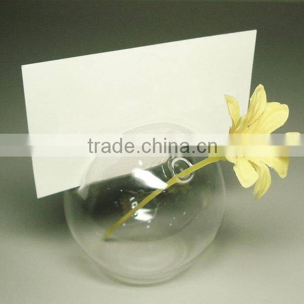 Glass vase , glass globe , card holder wedding souvenirs