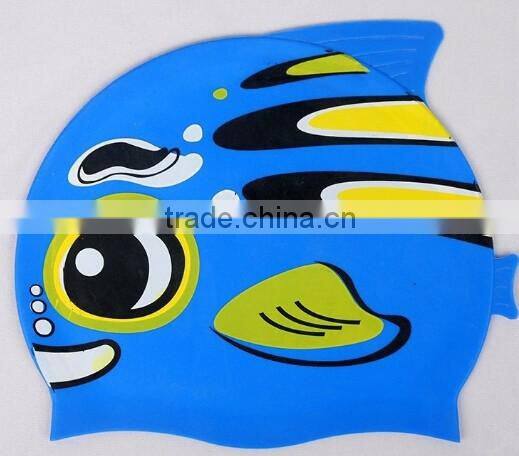 Animal Pattern Cartoon Silicone Kid Children Swimming Bathing Head Cover Cap Hat