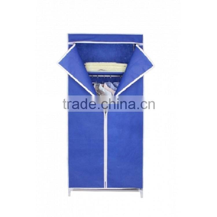 folding non-woven fabirc simple steel canvas wardrobe