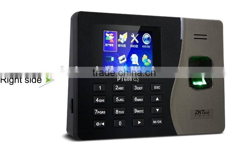 High quality free software linux system time recorder color screen TCP/IP Webserver rfid fingerprint time attendance machine