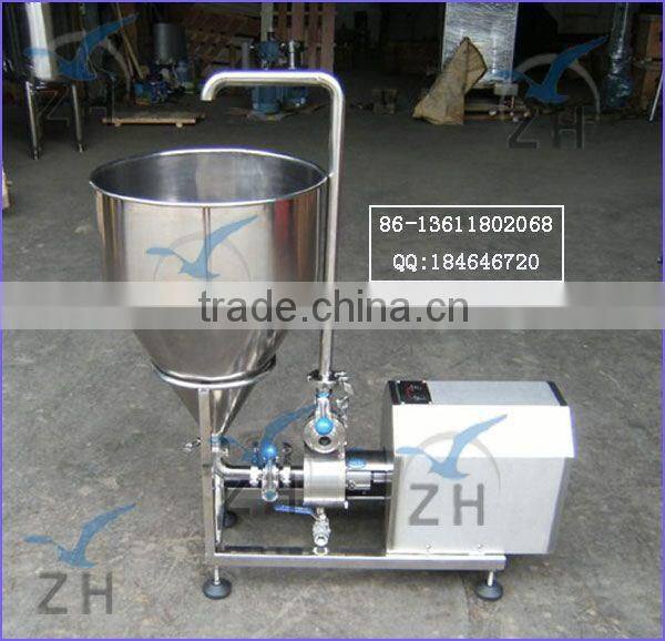 Hygienic ice cream emulsifier with trolley