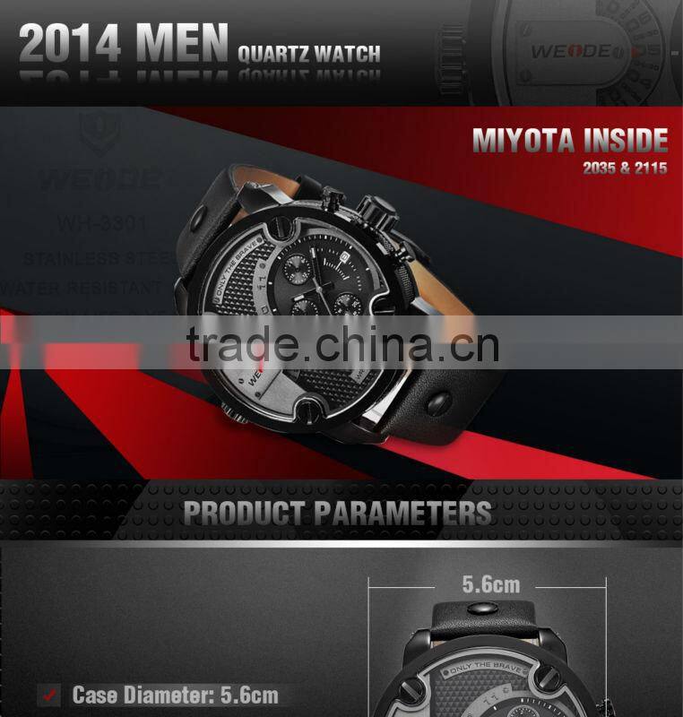 WEIDE WH3301 wholesale watch Relogio Sport 2014 factory china japan quartz watch Complete Calender super sale energy waterproof