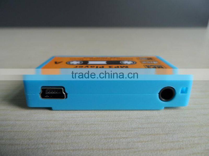 Wholesale bulk mp3 player cassette tape shaped mp3 music player