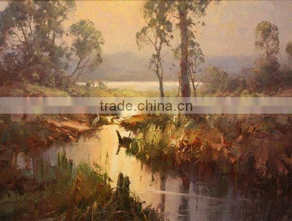 M-163 Modern Of Winter Trees Oil Painting