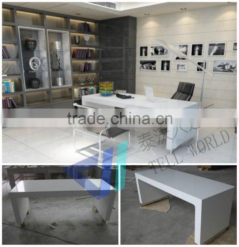 Modern fashion design acrylic cubicle office desk,white office desk