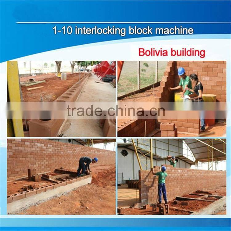 HR1-10 hydraulic interlocking brick machine price, automatic machine introduction, small scale industries