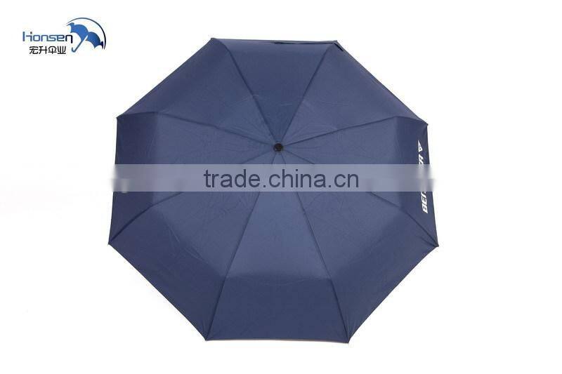 high quality 190T Nylon Fabric Material auto open and auto close umbrella folding umbrella sun protect umbrella