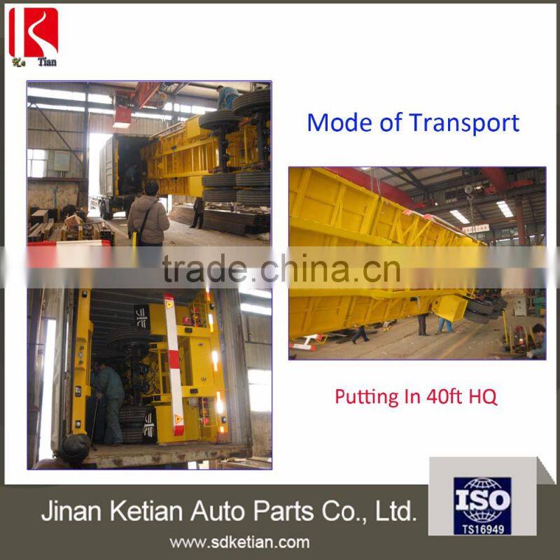 industry used 40T flated bed semi trailer with 3 axles