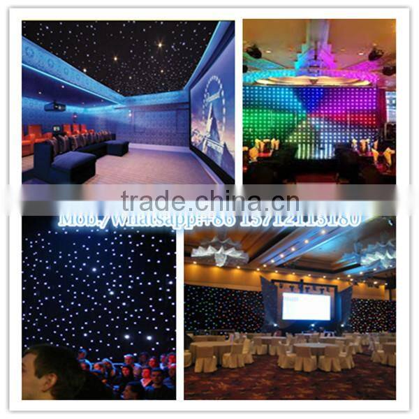 Manufacturer Outdoor Decorative star curtain fiber optic curtain light