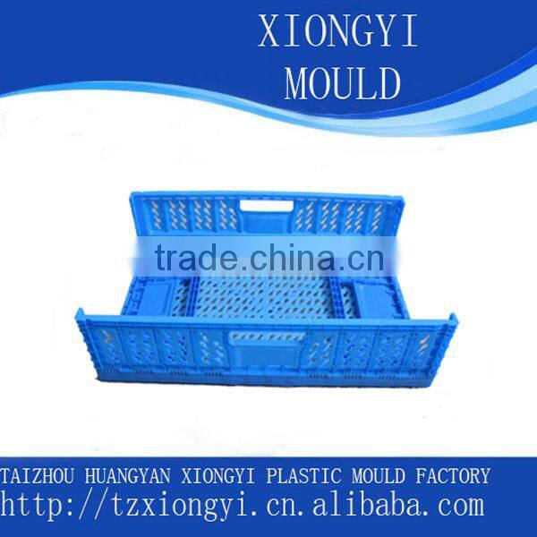 custom EU standard injection logistic folding crate mould manufacturer