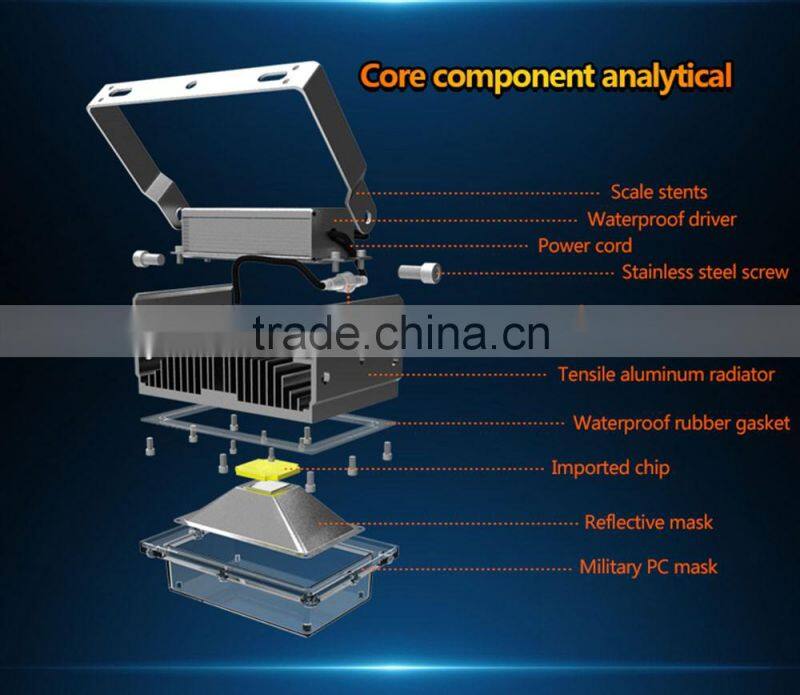 Patent Outdoor Waterproof IP67 30W 50W 100W 150W 200W LED Flood Light