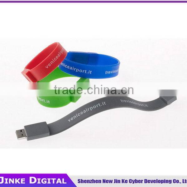 In stock usb flash drive bracelet usb drive 64GB