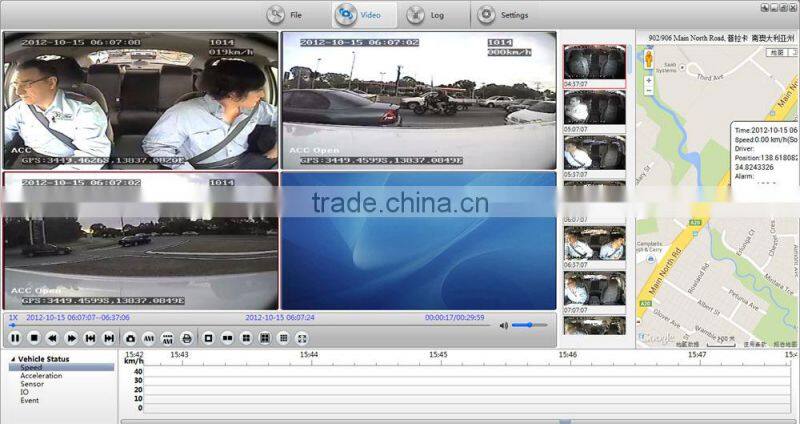 3G DVR with sim card 4CH mobile DVR with GPS tracker for bus/ truck / taxi vehicle DVR remote