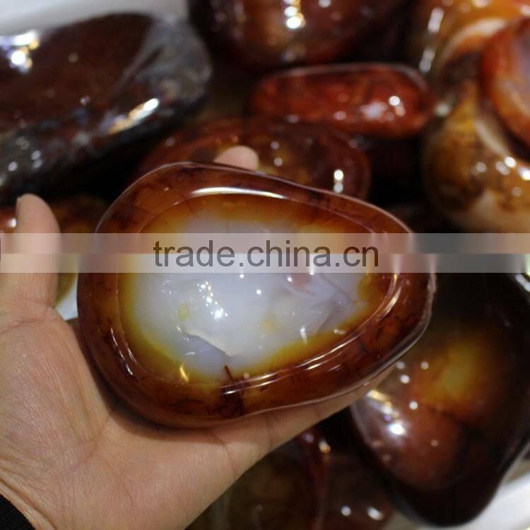 wholesale beautiful top quality engraved crystal ashtray red agate ashtray