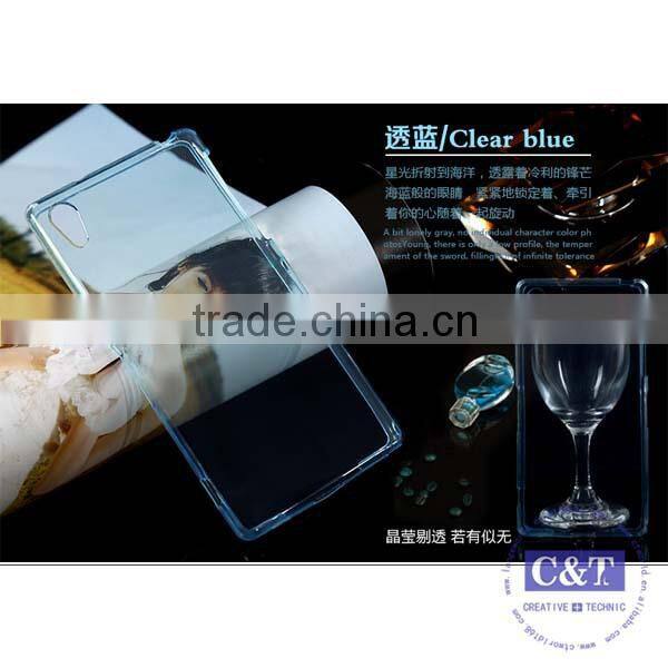 C&T Transparent Flexible Soft TPU Gel Rubber Skin Slim Back Case Cover for Sony Xperia Z5