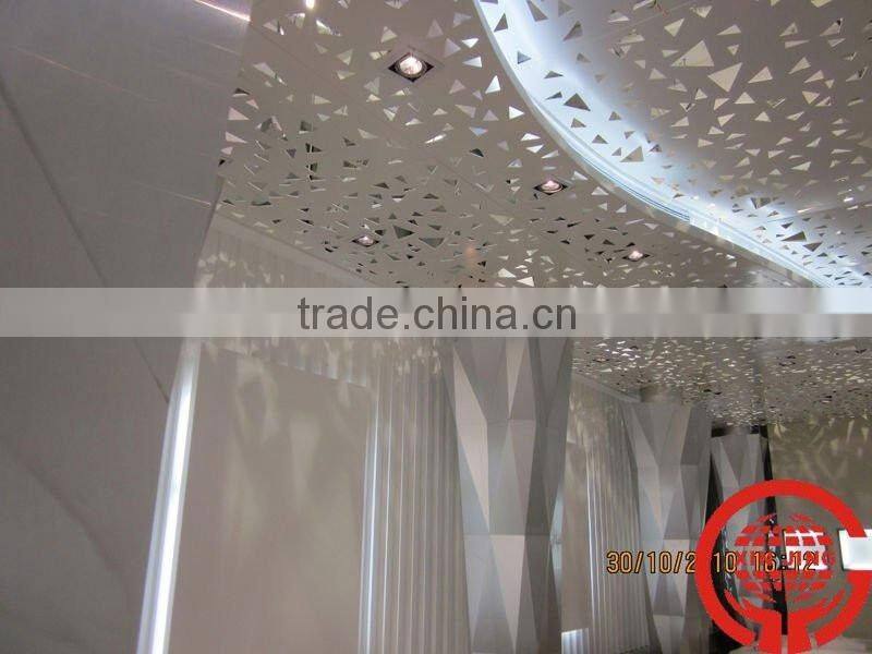 Aluminum curtain wall with perforation