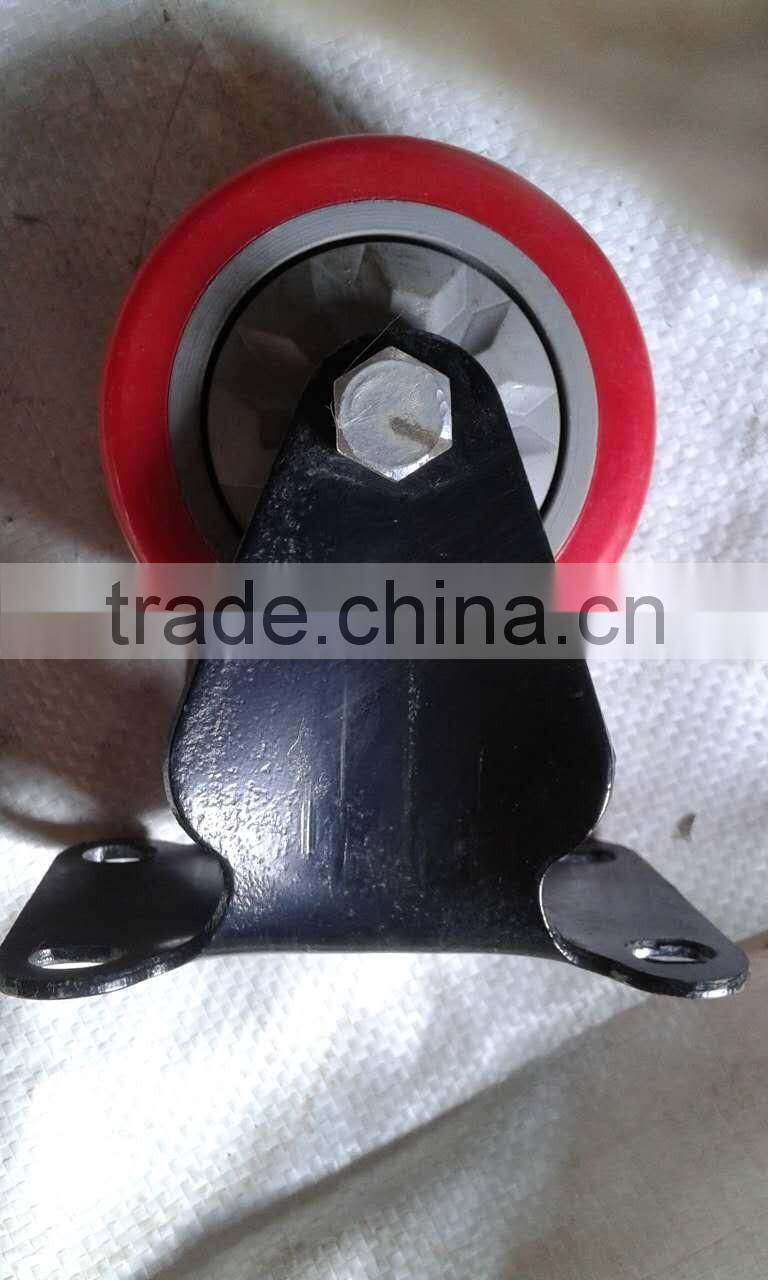 caster wheel 75mm fixed castor casters with wheel covers pvc caster