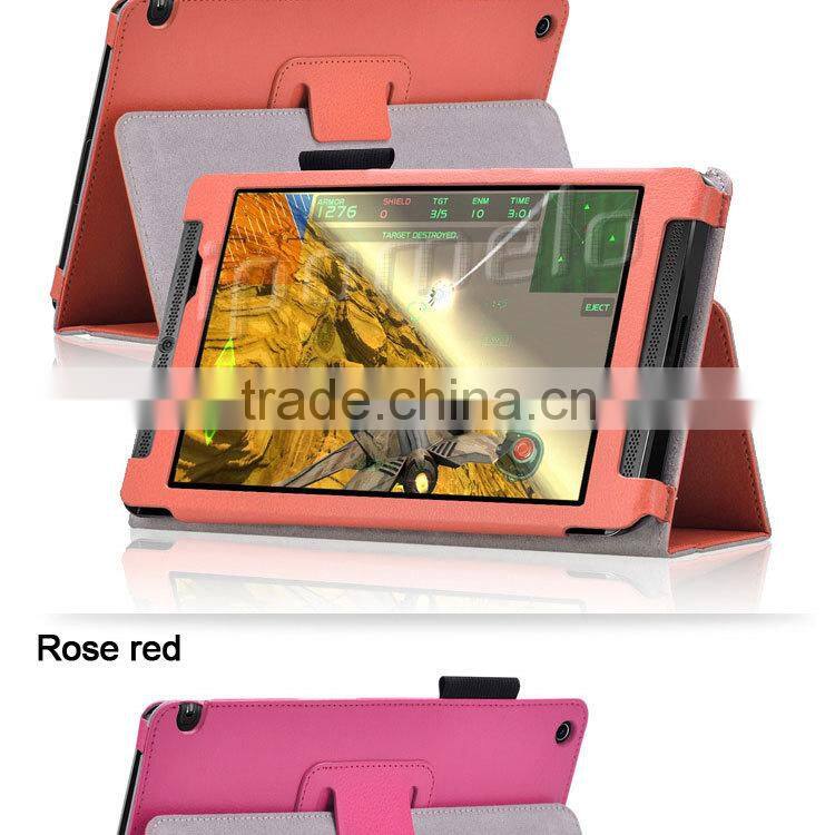 Cusotmized fashion design leather tablet case for Nvidia Shield Tablet
