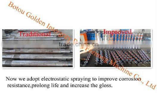 , Mitsubishi PLC Hydraulic Cutting Downspout pipe forming machine