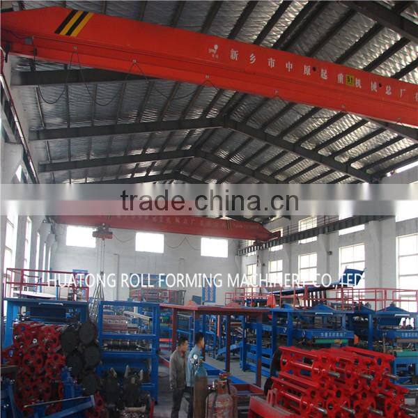 HT 760 hydraulic color steel metal sheet roof roller forming machine