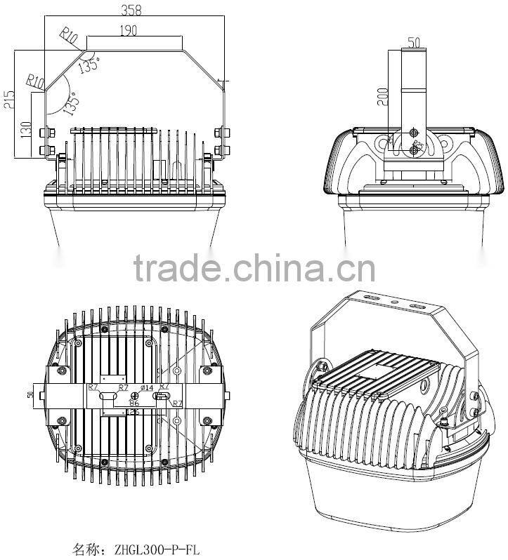 2015 hot 5 year warranty Sports stadium&outdoor led for projector
