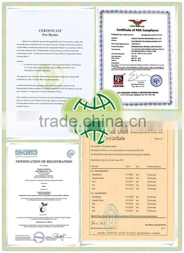 100%biodegradable EN13432 resin for film blowing