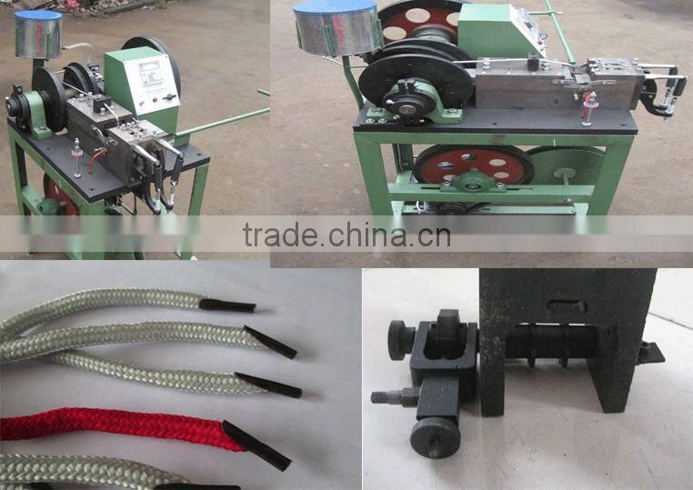 round shoelace tipping machine