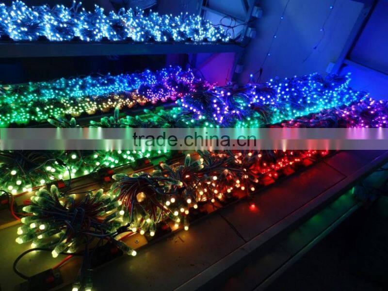 Outdoor wall advertising rope lighting 12mm module dmx rgb pixel led wholesale
