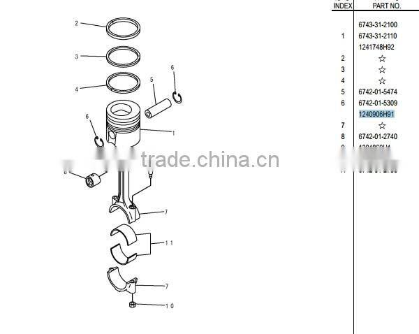 connecting rod construction machinery parts