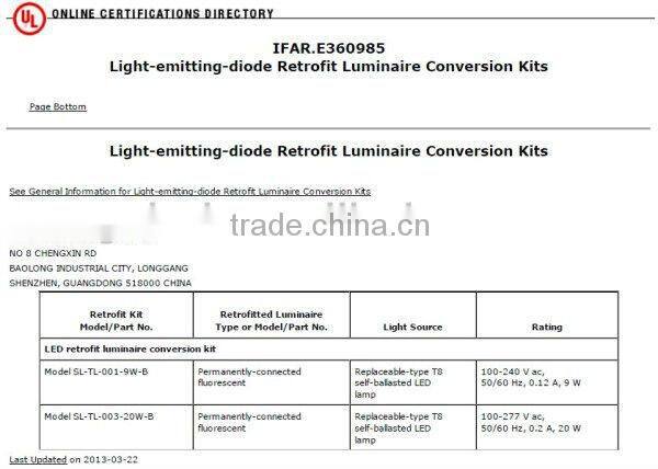 Shenzhen factory supplier 18W T8 1.2m 4ft led tube light SAA Approval