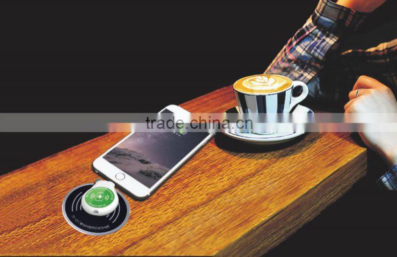 2016 Top Selling Office Coffee Table Wireless Charger Receiver For iPhone Andriod