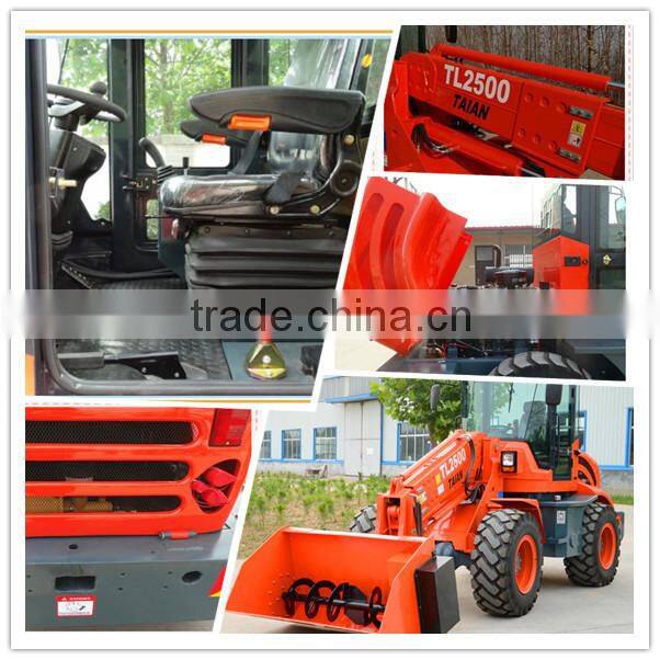 agircultural machine tractor TL2500 wheel tractor with front loader for sale