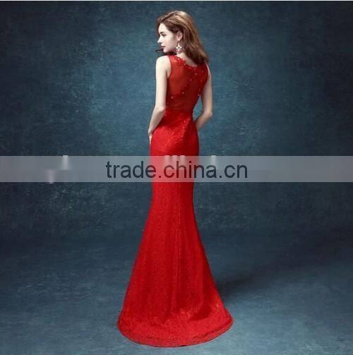 Newest Lace Deep V Neck Western Office Lady Formal Dress Latest Design Mermaid Floor-Length Office Lady Formal Dress