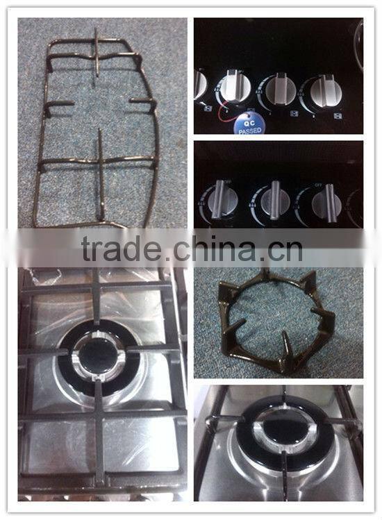 Built-in 5 Burner Color SST Panel Gas Cooker