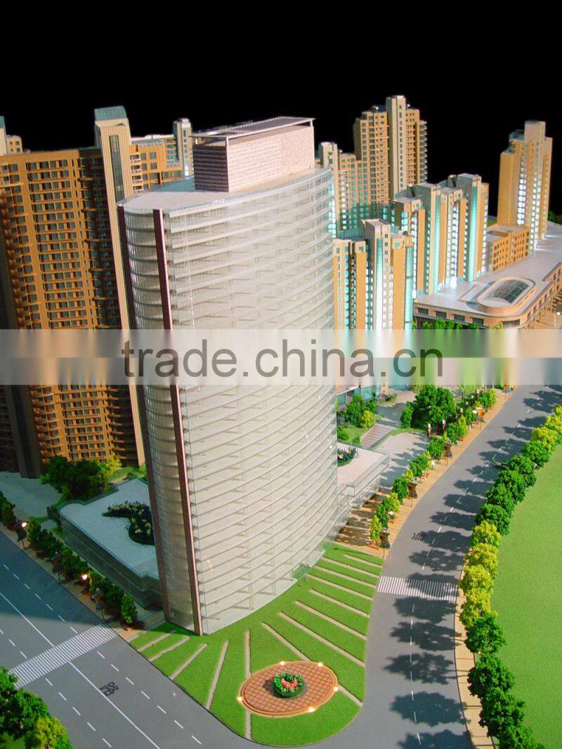 Model scale maker for apartment house construction building model