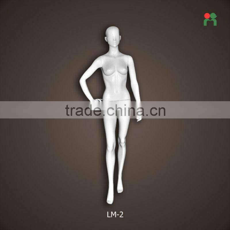 2015 fashion new fiberglass realistic female mannequin paper mache mannequin LM-2