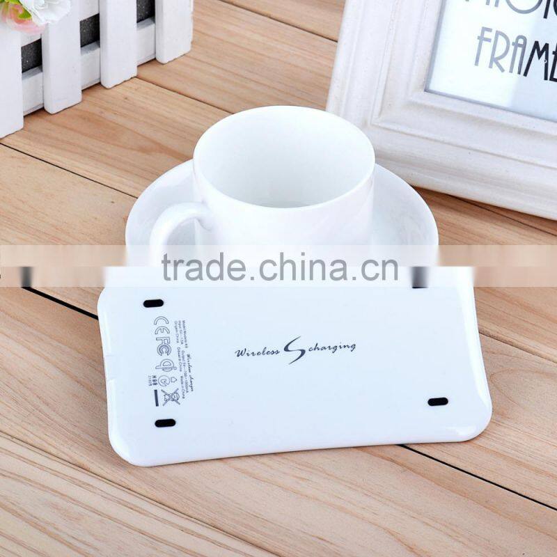 High performance qi wireless charger transmitter for iphone for samsung with no-slip silicone