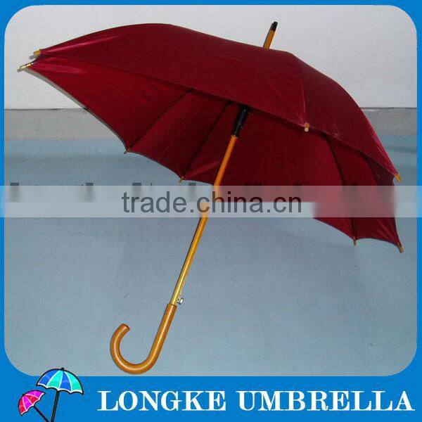Square Wooden Straight Umbrella