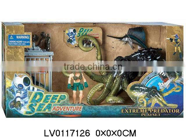Hot plastic toy sea animals ocean animals play set toys for kid