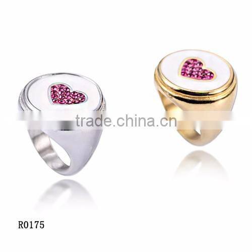 Christmas wedding high-grade brilliant diamonds silver stainless steel meaningful finger ring
